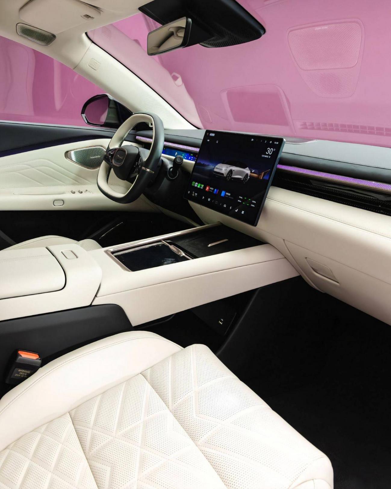 領克10 EM-P現身街頭,長超5米+530馬力,配冰箱+小桌板