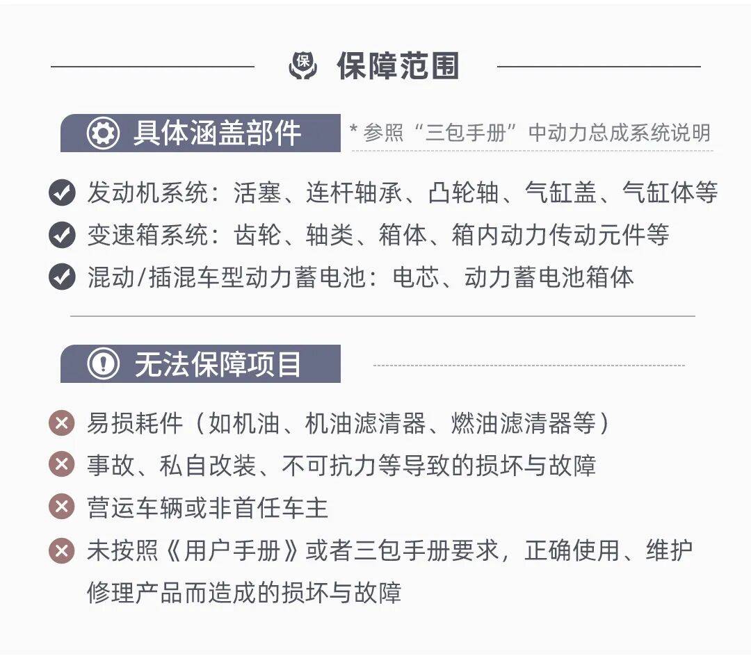 不怕開壞了,又一合資品牌推動力總成終身質保